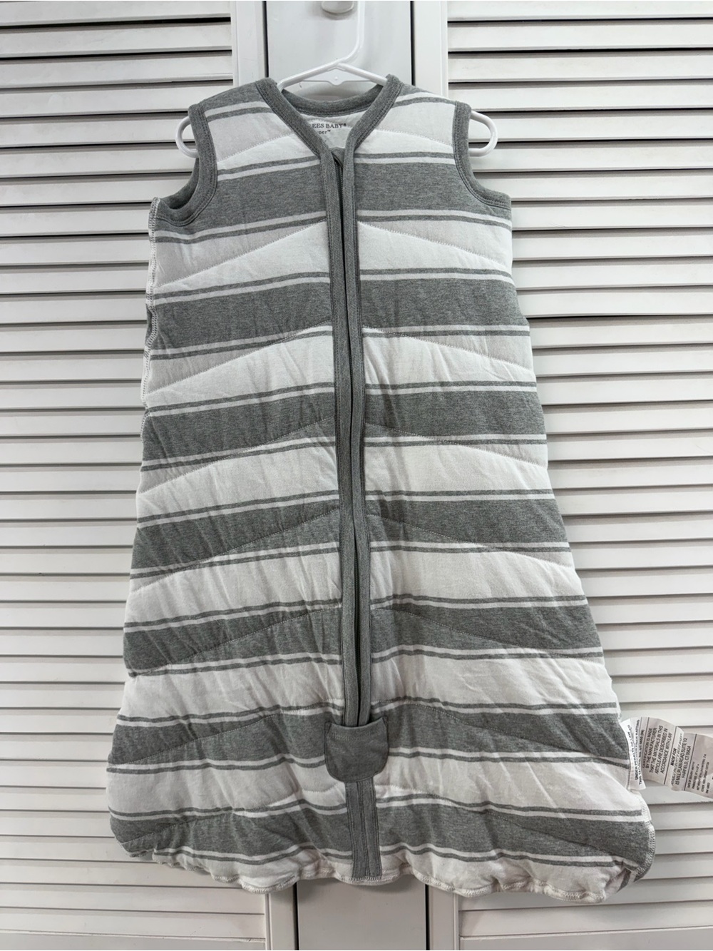 Burts bees size 12-18M beekeeper warmer wearable blanket sleep sack striped